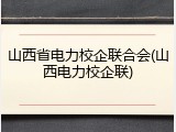 山西省电力校企联合会(山西电力校企联)