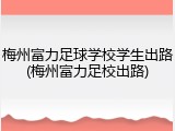 梅州富力足球学校学生出路(梅州富力足校出路)