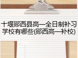 十堰郧西县高一全日制补习学校有哪些(郧西高一补校)