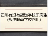 四川有没有叛逆学校职高生(叛逆职高学校四川)