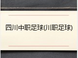 四川中职足球(川职足球)