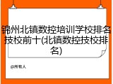 锦州北镇数控培训学校排名技校前十(北镇数控技校排名)