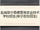 盐城阜宁县哪里有农业技术学校招生(阜宁农校招生)