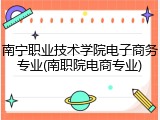 南宁职业技术学院电子商务专业(南职院电商专业)