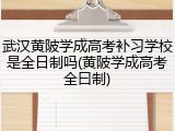 武汉黄陂学成高考补习学校是全日制吗(黄陂学成高考全曰制)