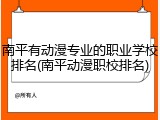 南平有动漫专业的职业学校排名(南平动漫职校排名)
