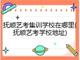 抚顺艺考集训学校在哪里(抚顺艺考学校地址)