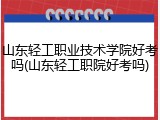 山东轻工职业技术学院好考吗(山东轻工职院好考吗)