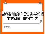淄博淄川的单招集训学校哪里有(淄川单招学校)