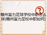 赣州富力足球学校中职怎么样(赣州富力足校中职如何)