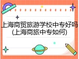 上海商贸旅游学校中专好吗(上海商旅中专如何)