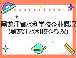 黑龙江省水利学校企业概况(黑龙江水利校企概况)