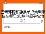 巴音郭楞和静县单招集训学校在哪里(和静单招学校地址)
