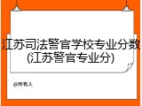 江苏司法警官学校专业分数(江苏警官专业分)
