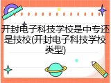 开封电子科技学校是中专还是技校(开封电子科技学校类型)