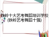铁岭十大艺考舞蹈培训学校(铁岭艺考舞蹈十强)
