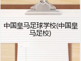 中国皇马足球学校(中国皇马足校)