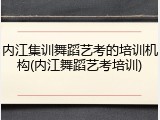 内江集训舞蹈艺考的培训机构(内江舞蹈艺考培训)