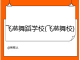 飞燕舞蹈学校(飞燕舞校)