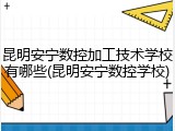 昆明安宁数控加工技术学校有哪些(昆明安宁数控学校)
