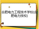 合肥电力工程技术学校(合肥电力技校)