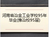 河南省冶金工业学校95年毕业(豫冶校95届)