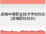 凌海中等职业技术学校校长(凌海职校校长)
