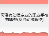 商洛有动漫专业的职业学校有哪些(商洛动漫职校)