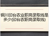 铜川印台农业职高录取线是多少(印台农职高录取线)