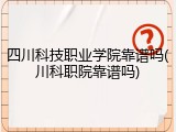 四川科技职业学院靠谱吗(川科职院靠谱吗)