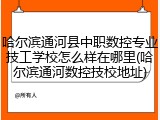 哈尔滨通河县中职数控专业技工学校怎么样在哪里(哈尔滨通河数控技校地址)
