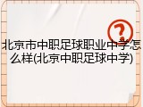 北京市中职足球职业中学怎么样(北京中职足球中学)