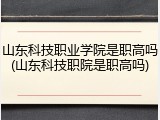 山东科技职业学院是职高吗(山东科技职院是职高吗)