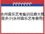 永州音乐艺考集训花费大概是多少(永州音乐艺考费用)