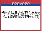 忻州繁峙县农业职高学校怎么样啊(繁峙农职校如何)
