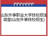 山东外事职业大学技校招生简章(山东外事技校招生)