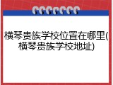 横琴贵族学校位置在哪里(横琴贵族学校地址)