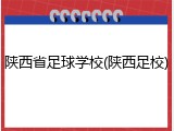 陕西省足球学校(陕西足校)