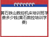 黄石铁山数控机床培训班学费多少钱(黄石数控培训学费)