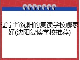 辽宁省沈阳的复读学校哪家好(沈阳复读学校推荐)