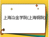 上海冶金学院(上海钢院)
