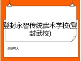 登封永智传统武术学校(登封武校)