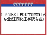 江西省化工技术学院有什么专业(江西化工学院专业)