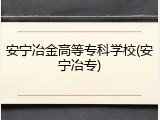 安宁冶金高等专科学校(安宁冶专)