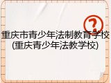 重庆市青少年法制教育学校(重庆青少年法教学校)