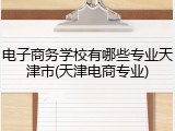 电子商务学校有哪些专业天津市(天津电商专业)