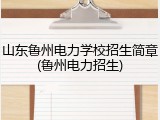 山东鲁州电力学校招生简章(鲁州电力招生)