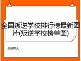全国叛逆学校排行榜最新图片(叛逆学校榜单图)