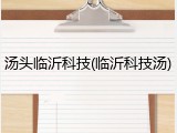 汤头临沂科技(临沂科技汤)