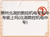 郴州北湖的数控机电学校中专能上吗(北湖数控机电中专)